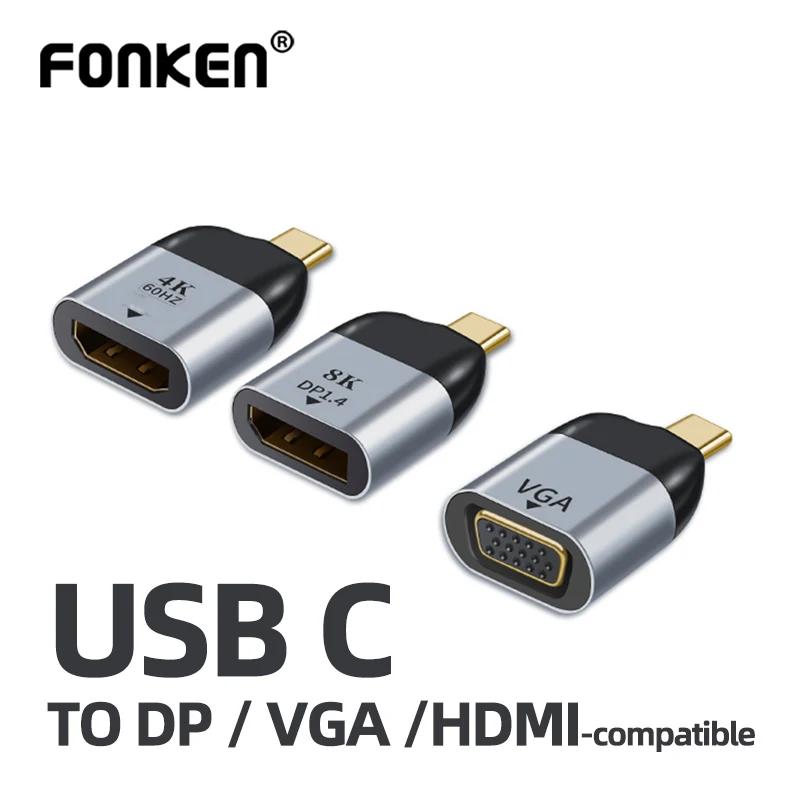 FONKEN OTG C Ÿ-Vga , HDMI ȣȯ Dp Otg USBC , Ʈ ȭ    USB-C 